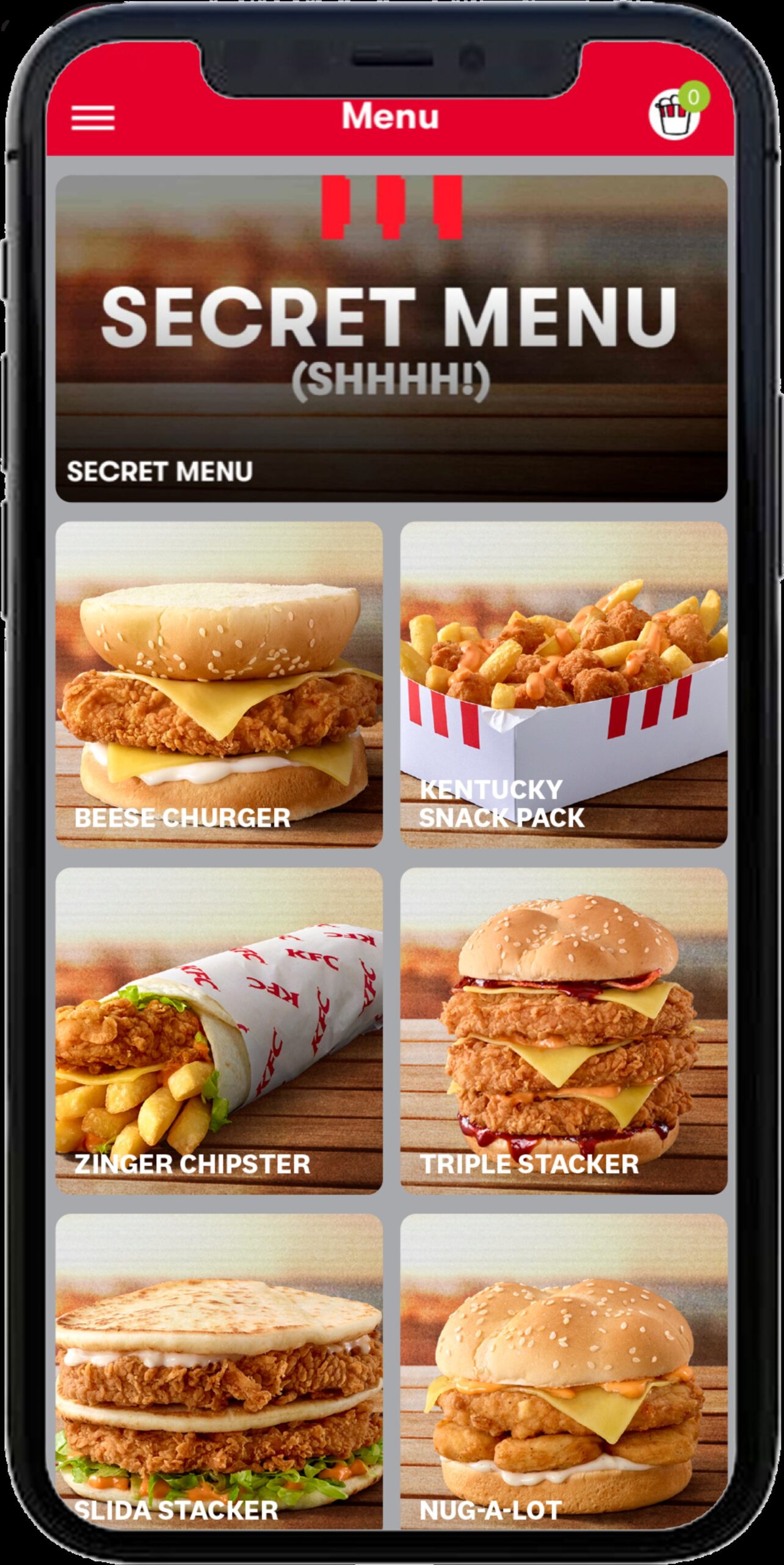 kfc secret menu