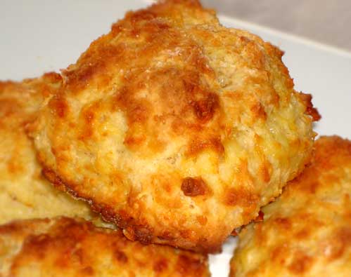 light and fluffy cheese scones