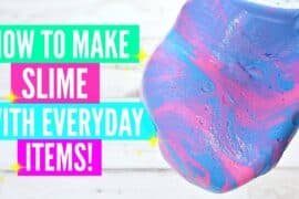 making slime at home