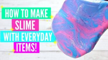 making slime at home