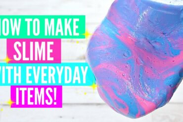 making slime at home