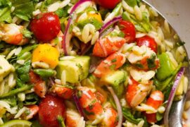 mango prawns salad