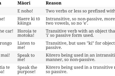 maori sentences