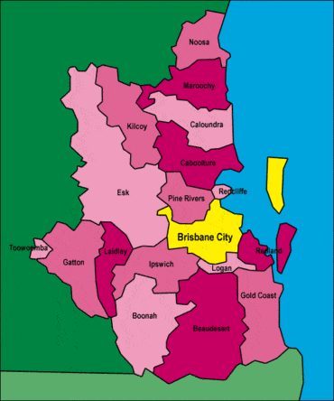 map of brisbane suburbs qld