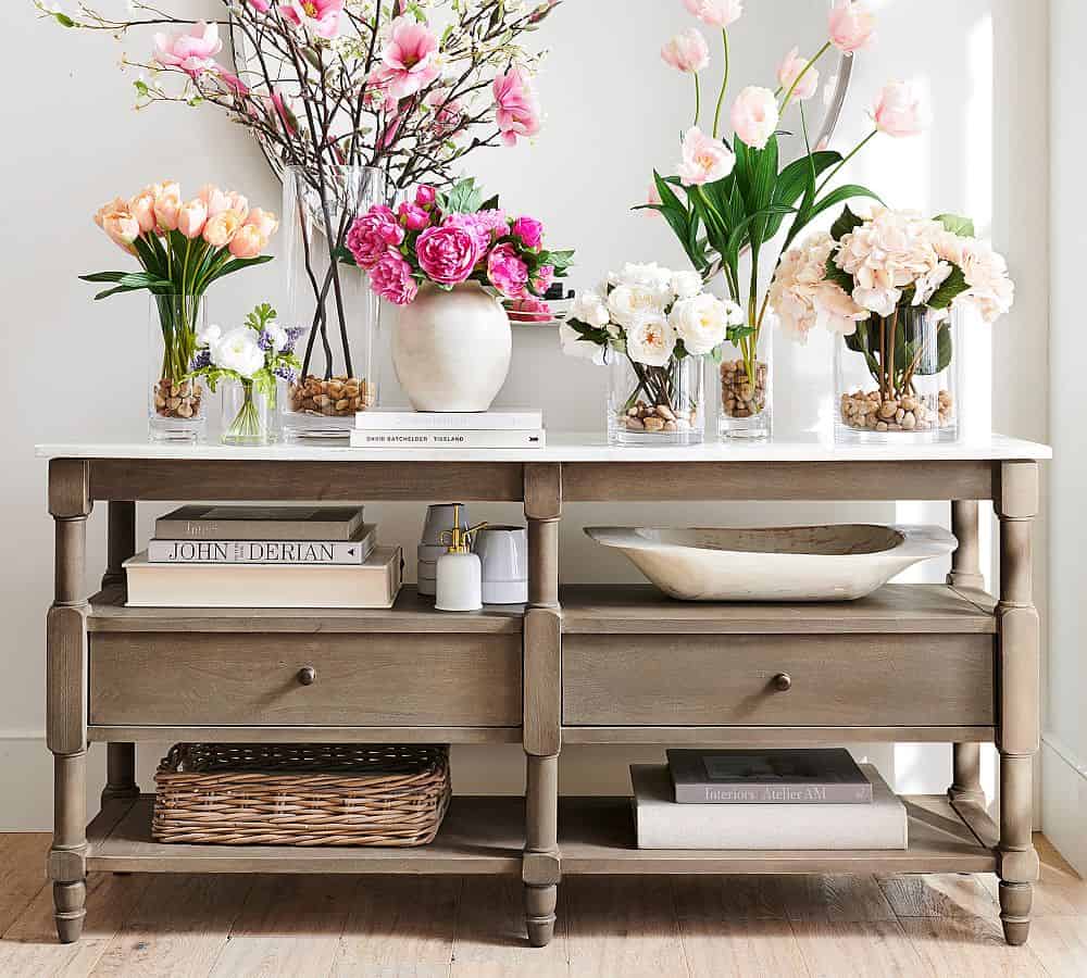 marble console table