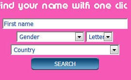 meaning of names search