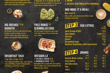 menu guzman y gomez