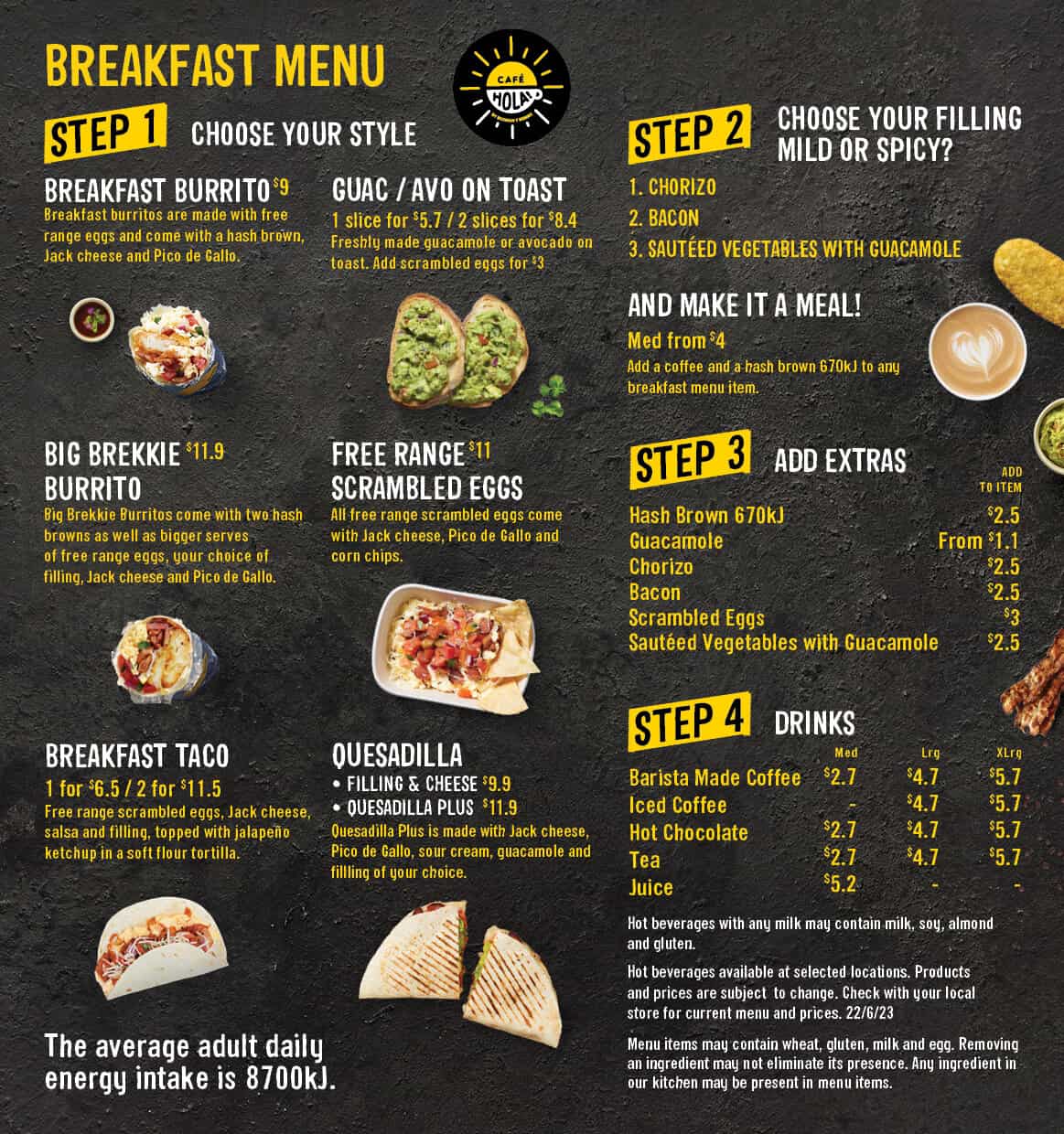 menu guzman y gomez