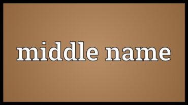 middle names with meaning