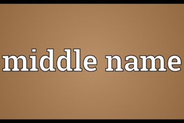 middle names with meaning