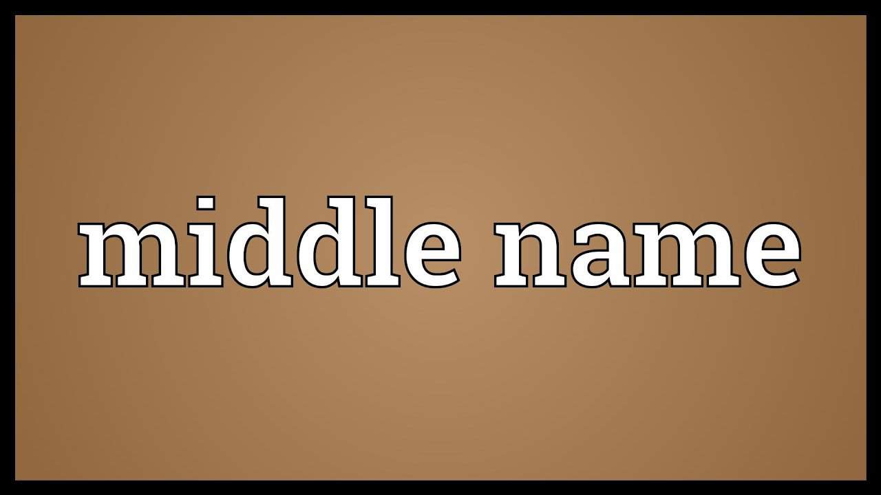 middle names with meaning