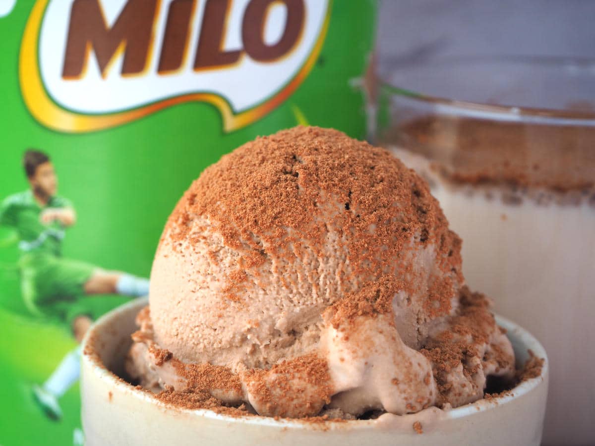 milo and ice cream