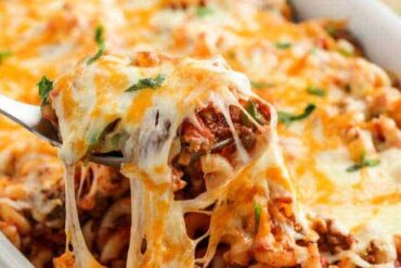 minced beef pasta bake