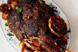 moroccan slow cooked lamb leg