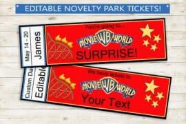 movie world ticket