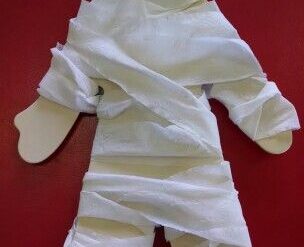 mummy toilet paper