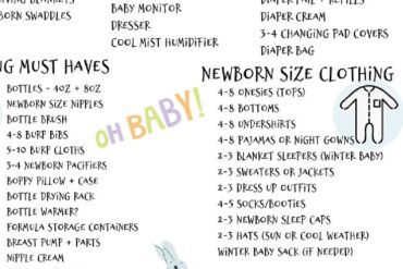 newborn checklist essentials