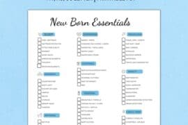 newborn essentials checklist