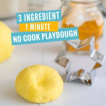 no cook homemade playdough