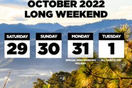 oct long weekend 2022