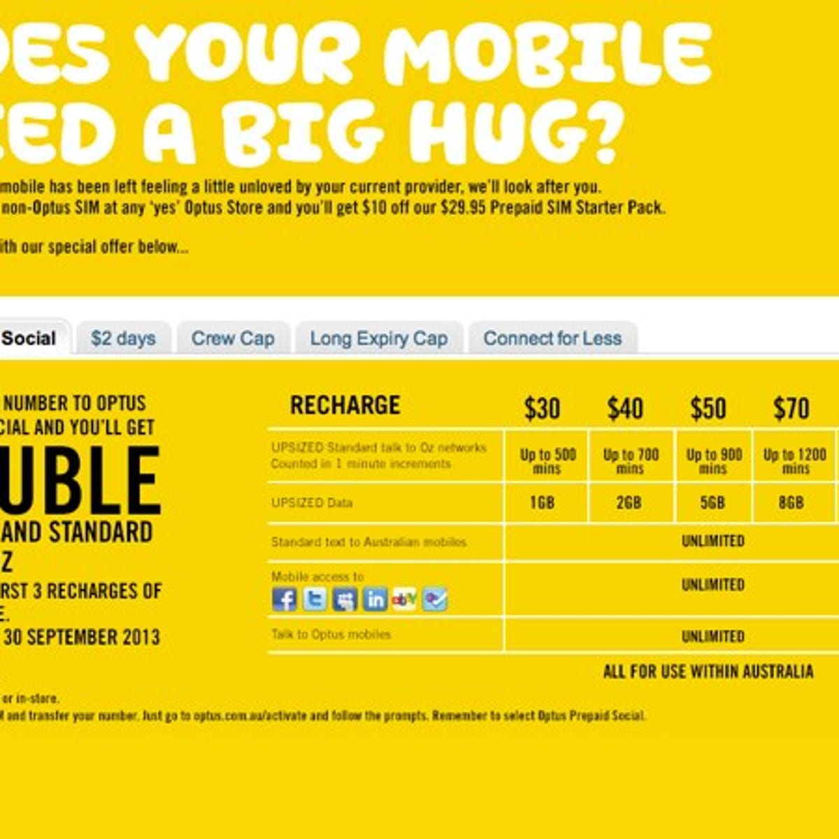 optus deals prepaid