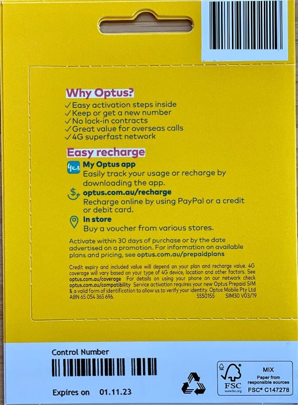 optus recharge prepaid online