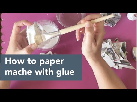 paper mache recipe glue and water