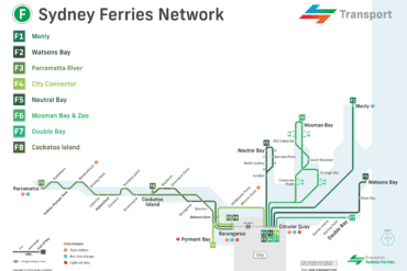 parramatta ferry map sydney