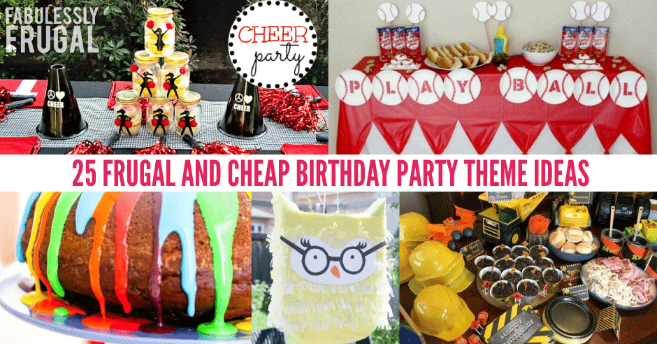 party ideas cheap