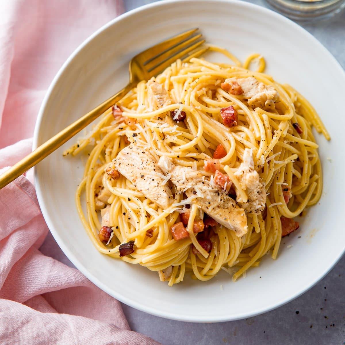 pasta carbonara chicken