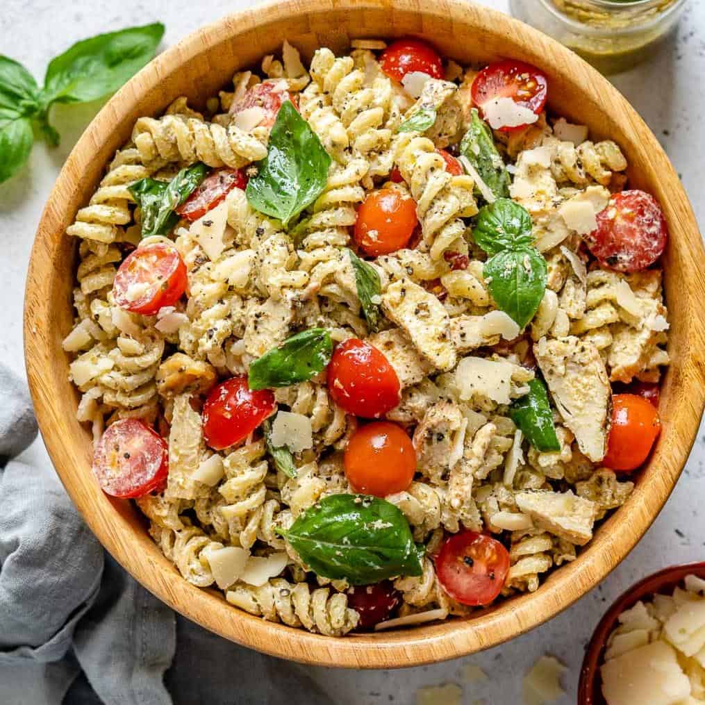 pesto pasta chicken salad