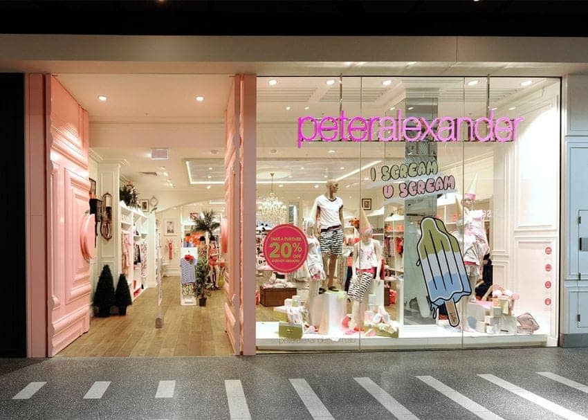 peter alexander outlet stores