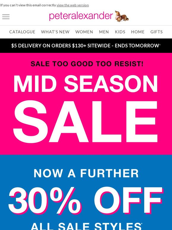 peter alexander sale