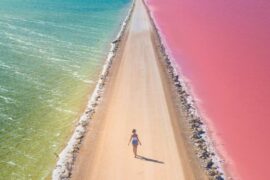 pink lake south australia