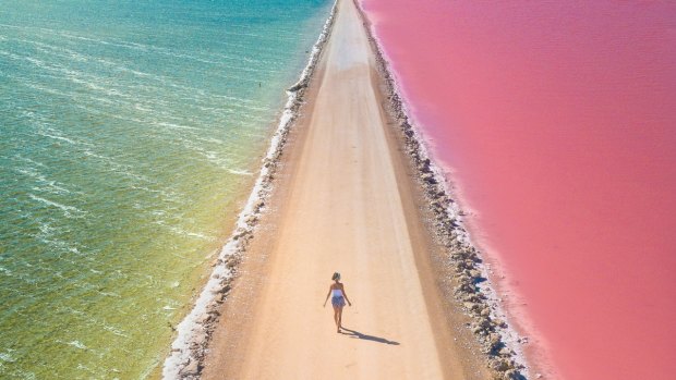 pink lake south australia