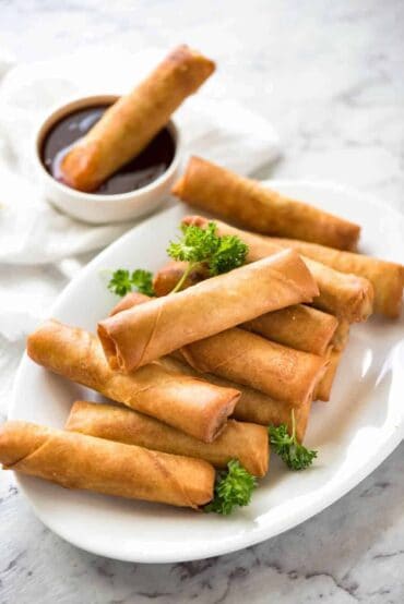 pork mince spring rolls