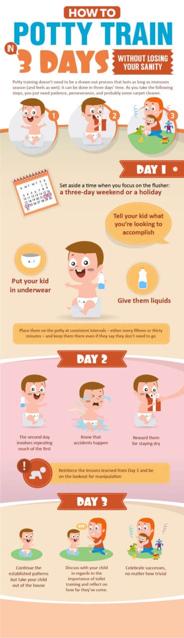 potty training methods 3 days