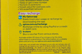 prepaid optus recharge