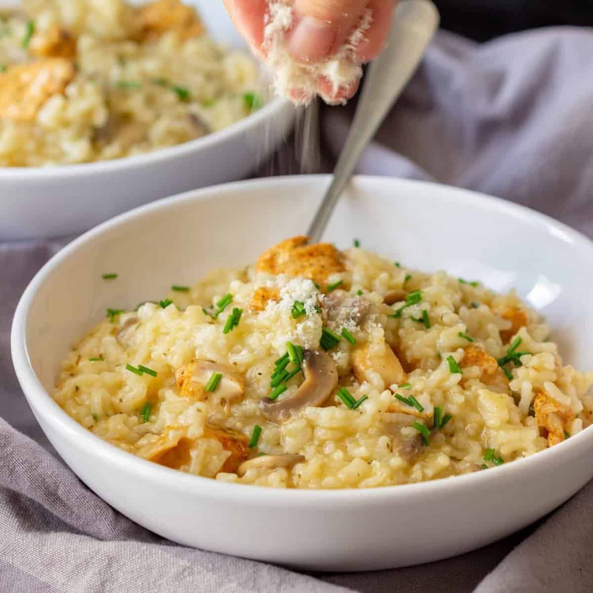 pumpkin risotto with chicken