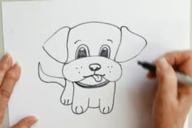 puppy cartoon drawing