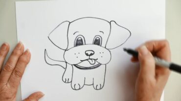 puppy cartoon drawing