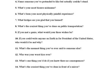 questions for truth or dare