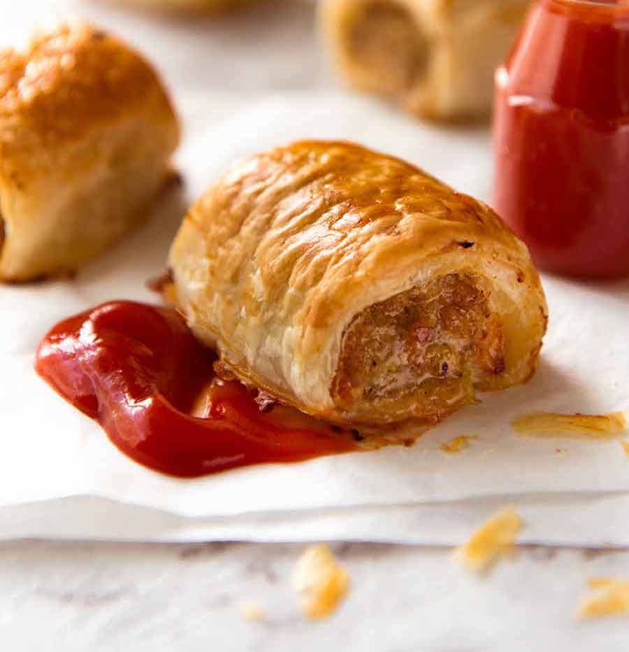 recipe for sausage rolls