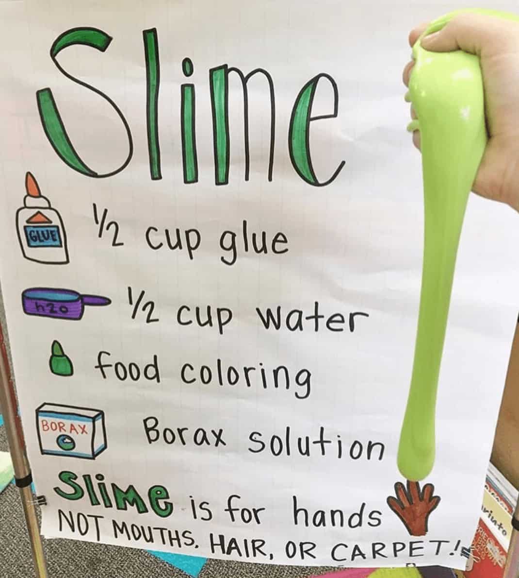 recipe how to make slime