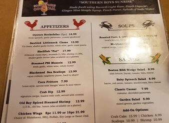 red roost menu