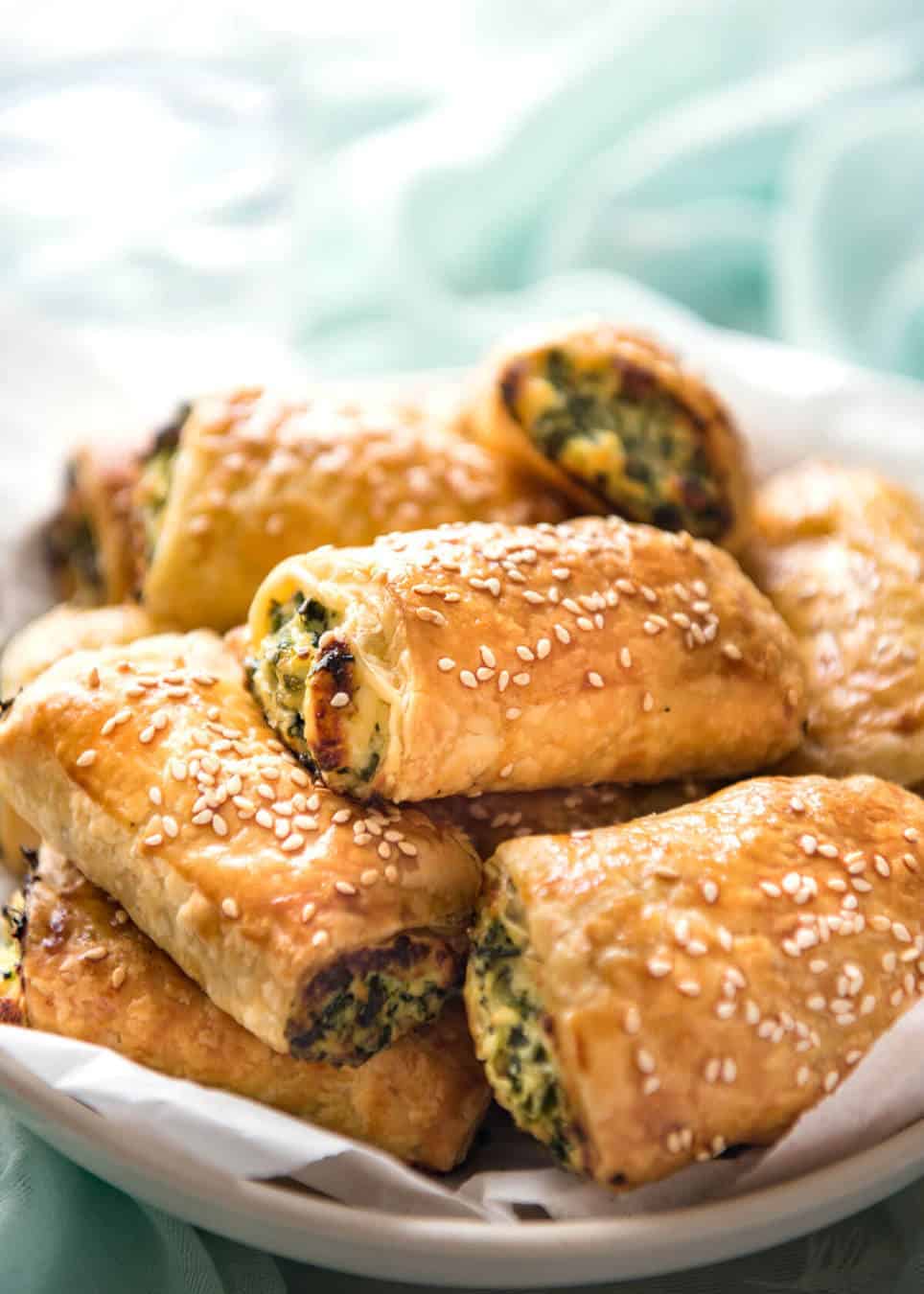 ricotta and spinach rolls