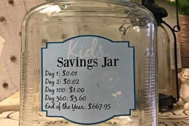 saving money jar