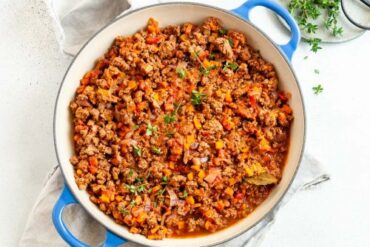 savoury mince beef recipe