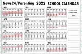 schools holidays 2022