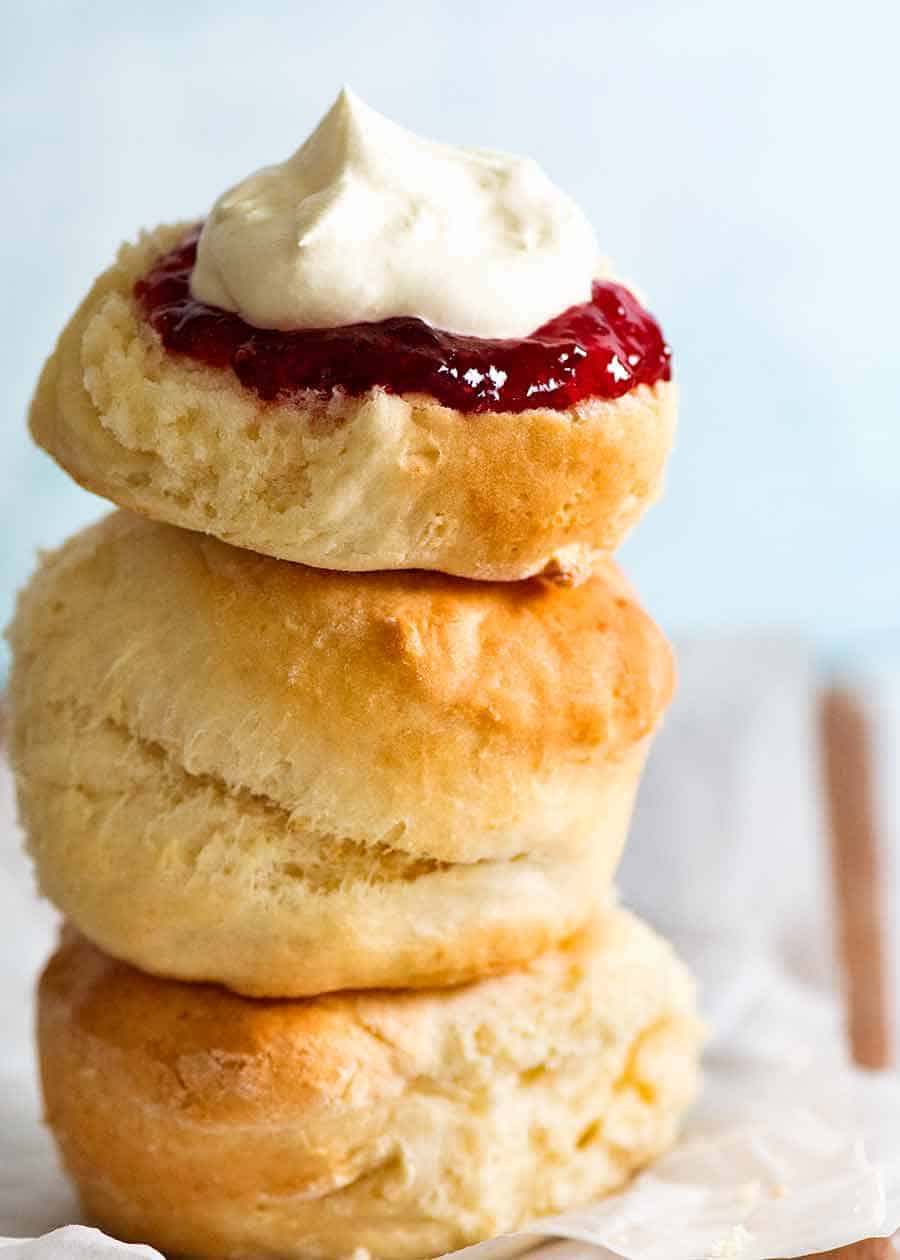 scones and lemonade